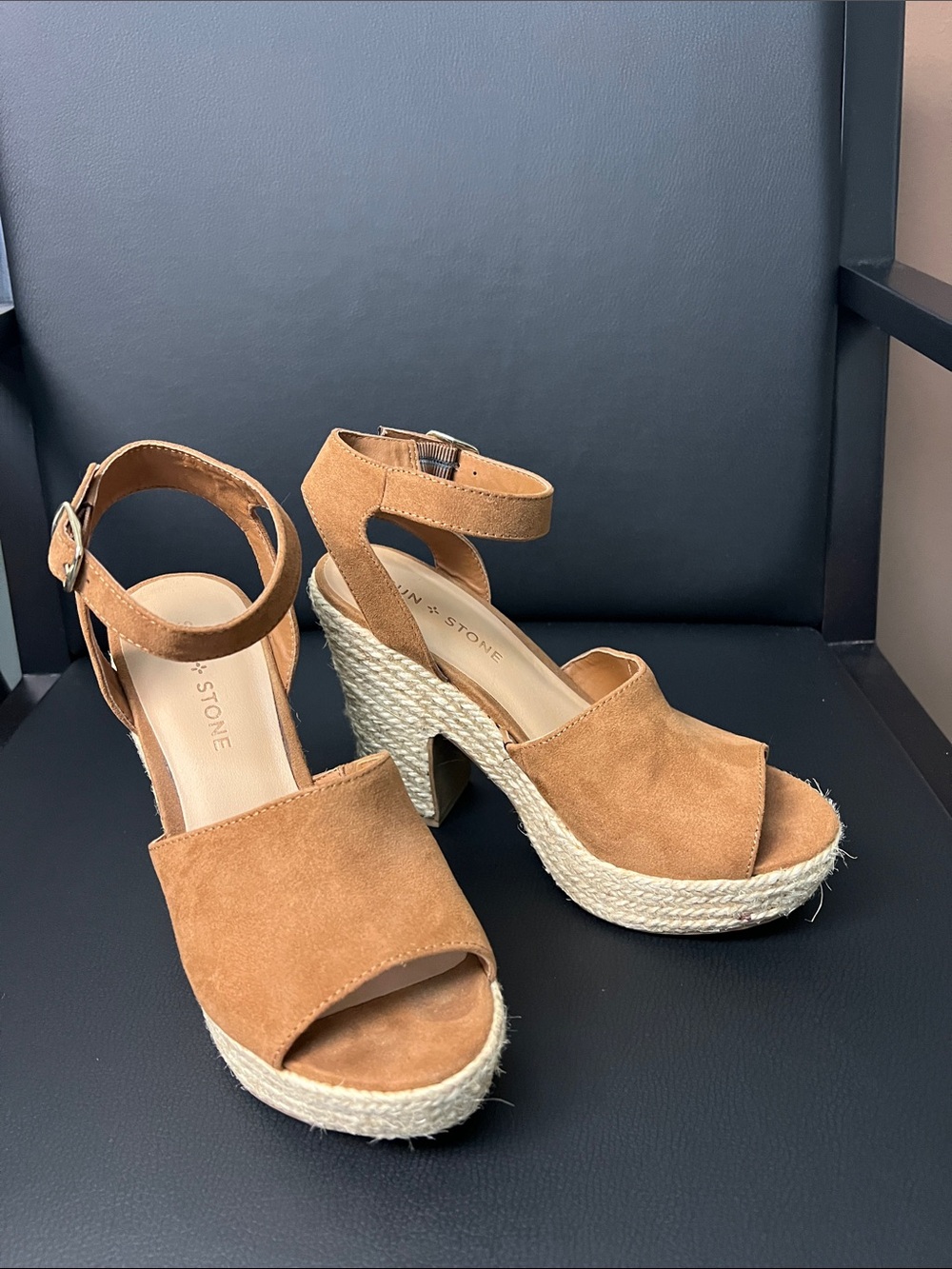 Sun + Stone Microsuede Espadrille Sandals